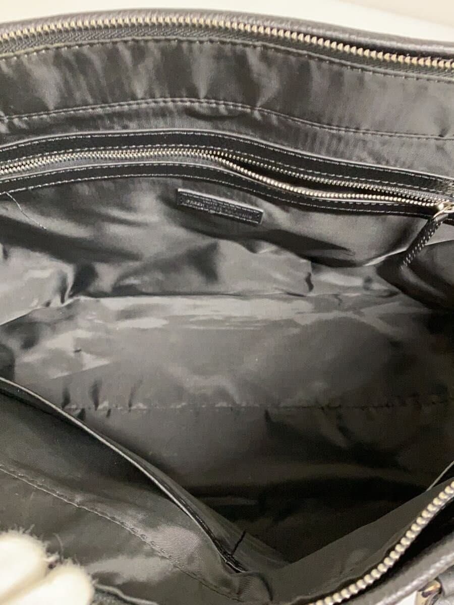 UNITED ARROWS green label relaxing Business Bag Tote Bag Leather BLK 6