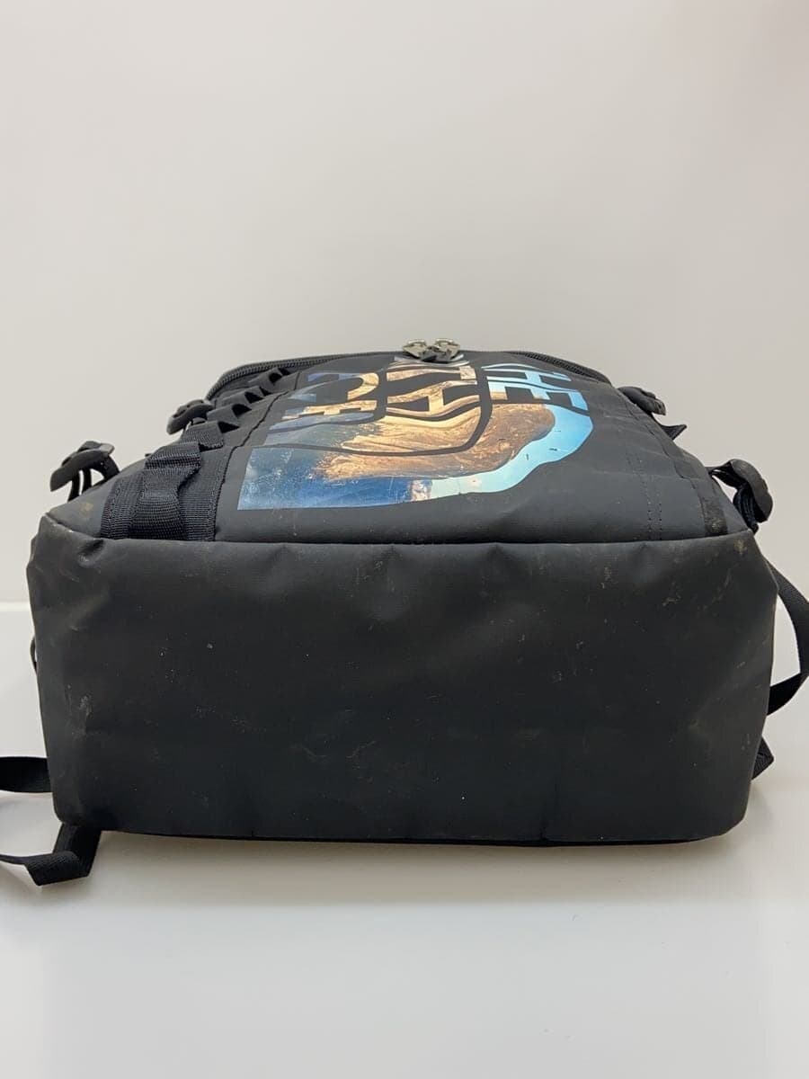 THE NORTH FACE backpack -- BLK all-over pattern NM81939 has damage 4