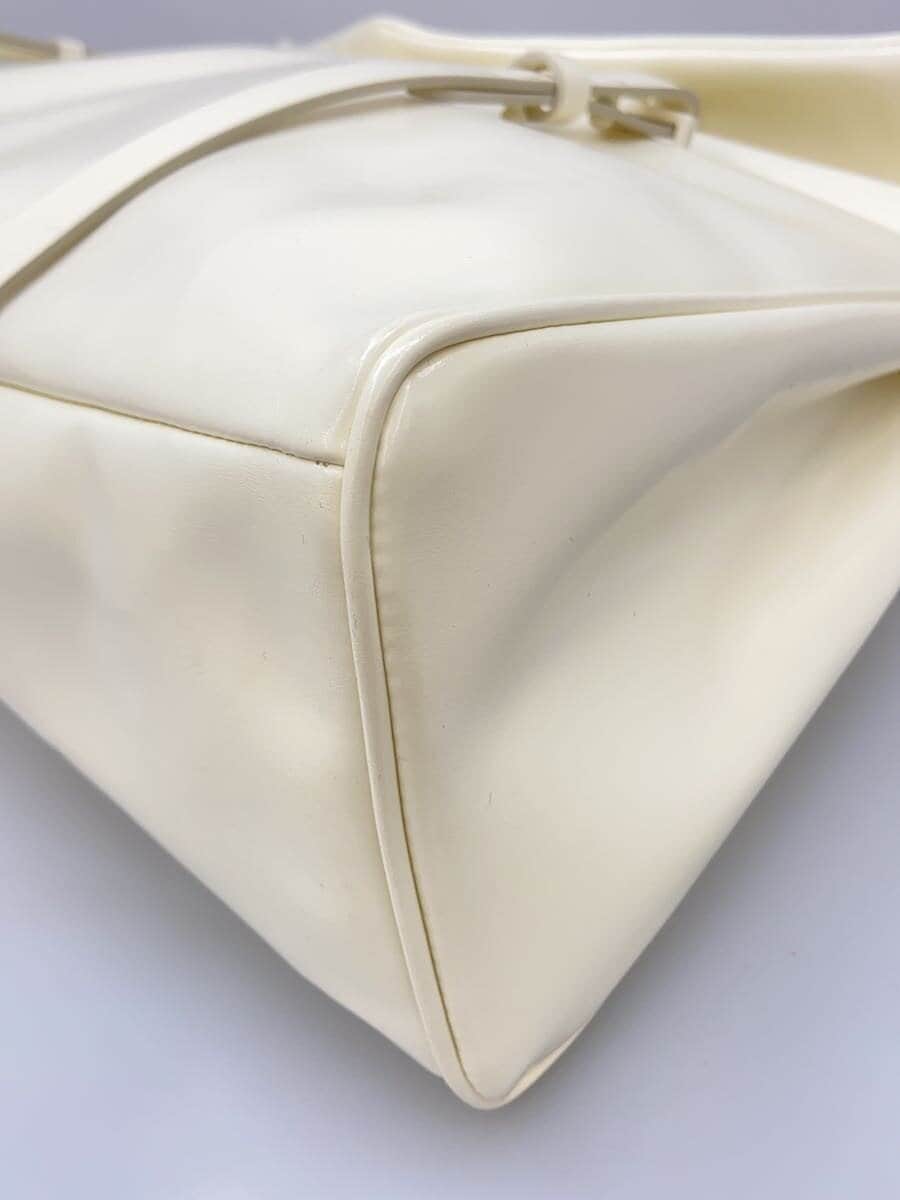 CHARLES&KEITH Tote Bag Leather WHT Plain 30160225 7