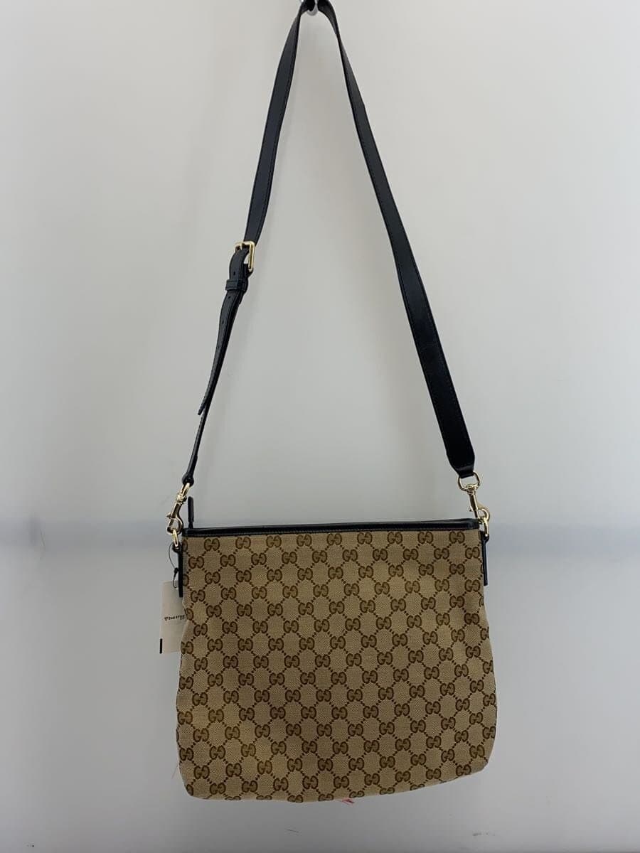 GUCCI Shoulder Bag_GG Canvas Canvas BEG Monogram 3