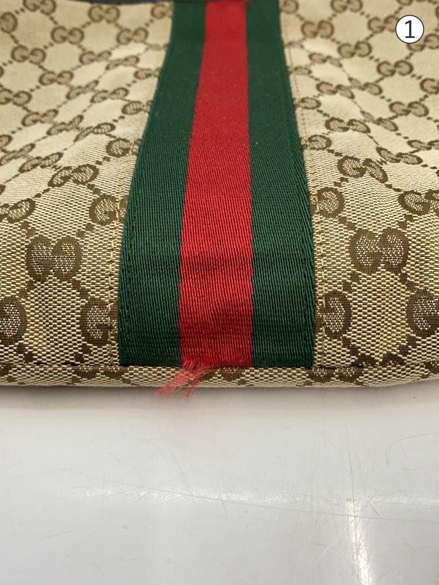 GUCCI Shoulder Bag_GG Canvas Canvas BEG Monogram 8