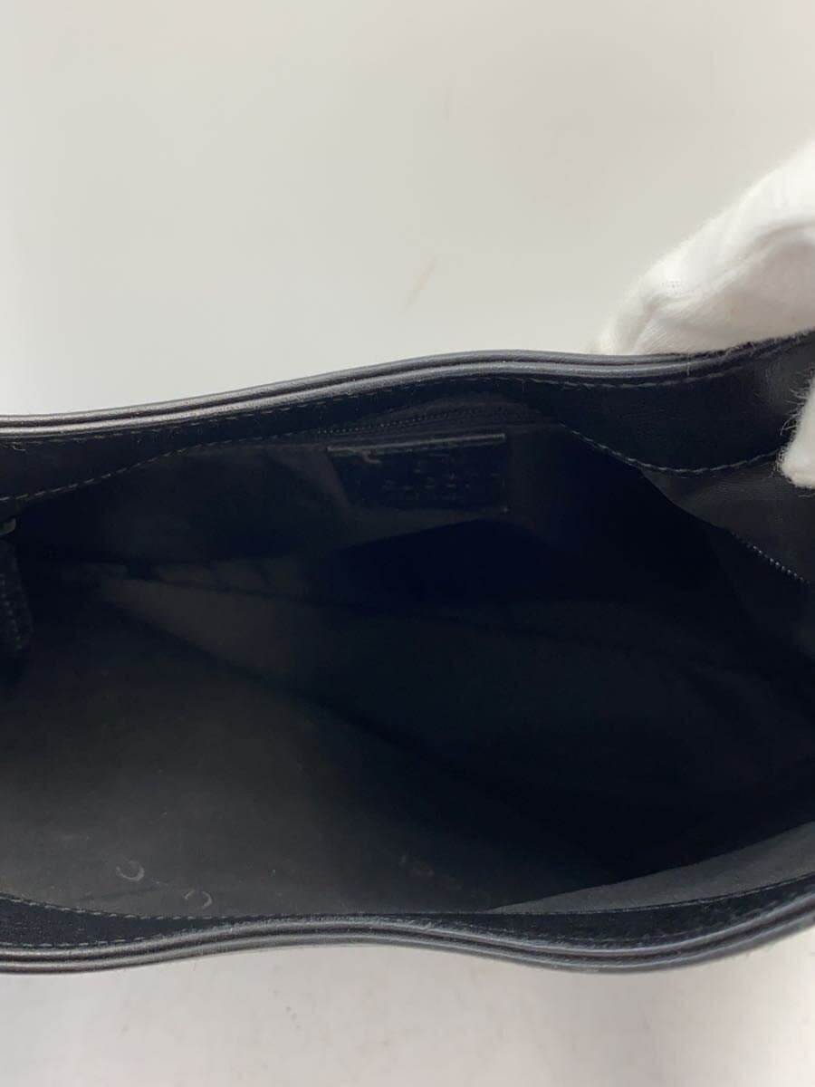 GUCCI Shoulder Bag Leather BLK 6