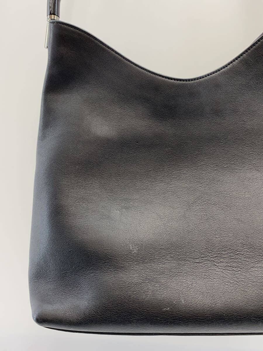 GUCCI Shoulder Bag Leather BLK 9
