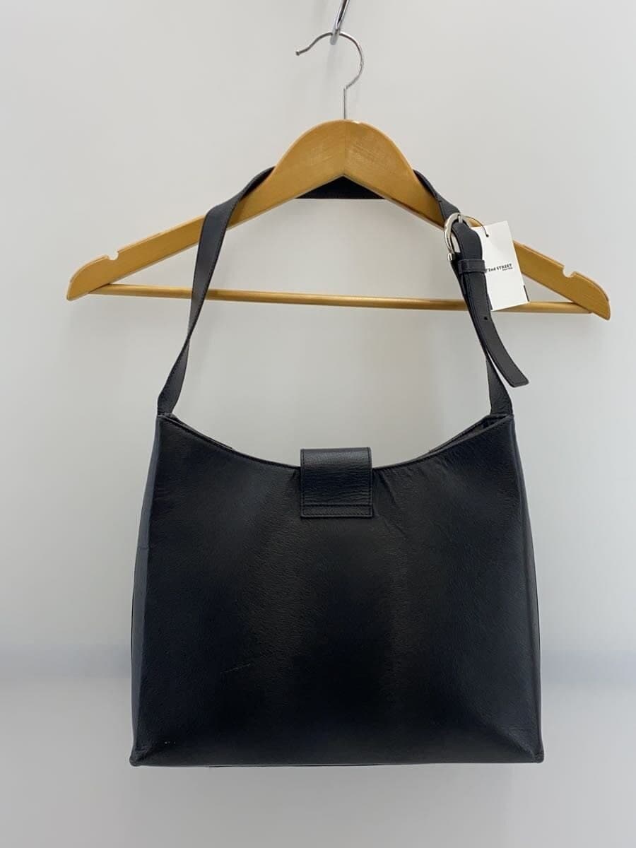 Salvatore Ferragamo Gancini Handbag Leather BLK Solid 8672 3