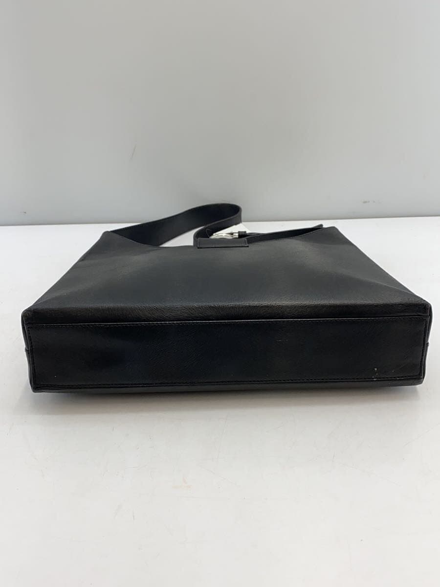 Salvatore Ferragamo Gancini Handbag Leather BLK Solid 8672 4