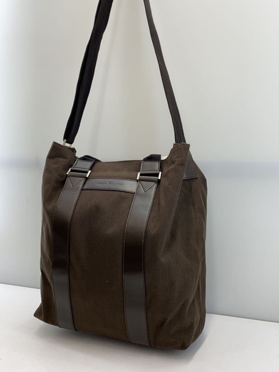 Salvatore Ferragamo Shoulder Bag Canvas BRW 2