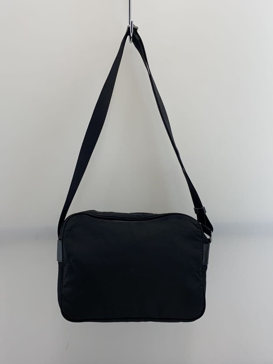 PRADA Shoulder Bag Nylon BLK Solid 3