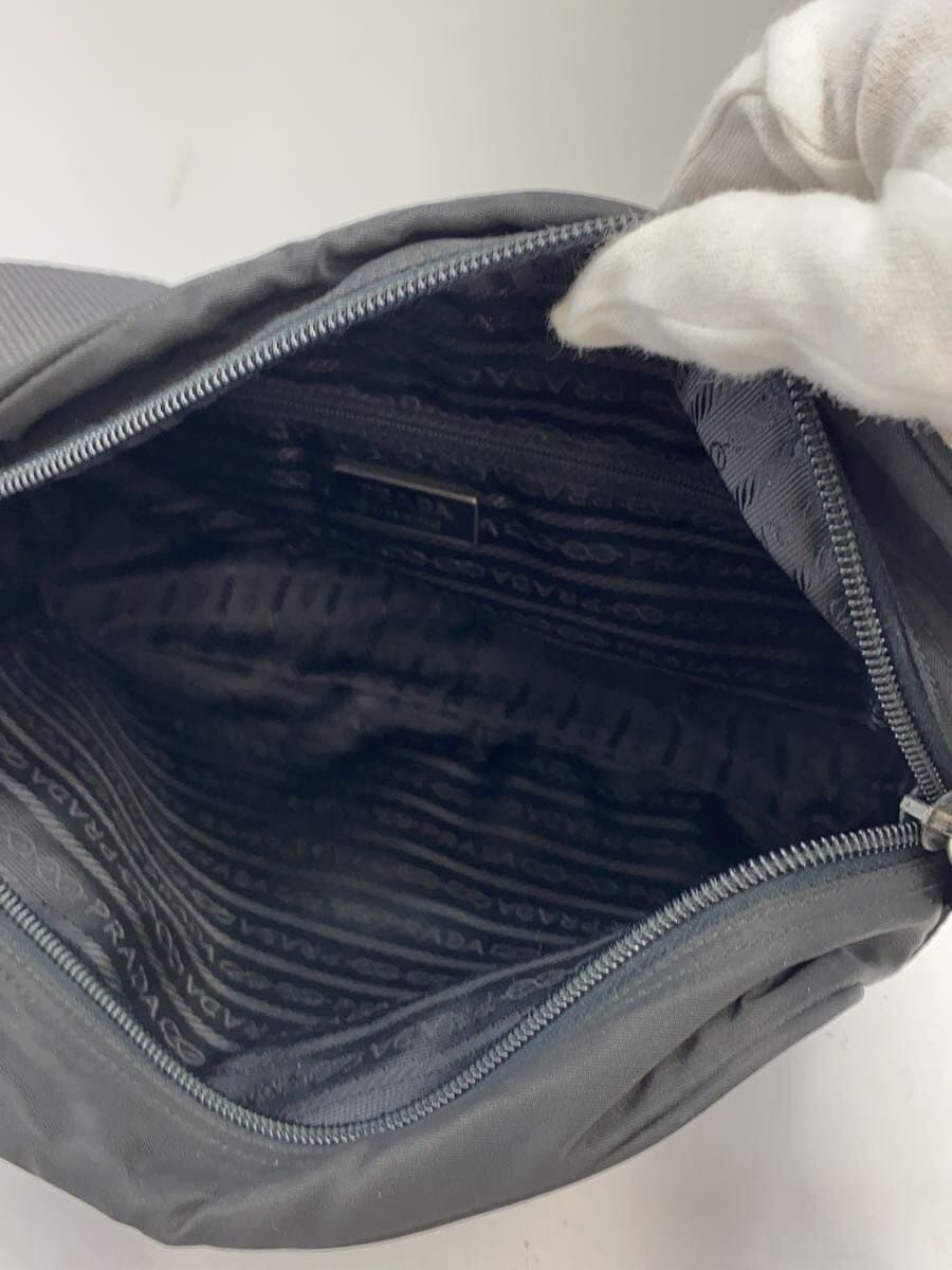 PRADA Shoulder Bag Nylon BLK Solid 6