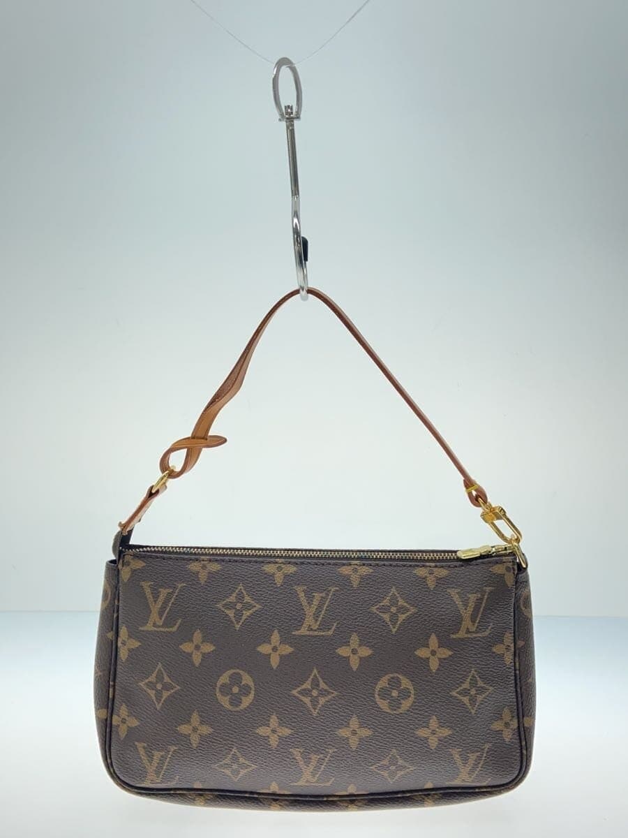 LOUIS VUITTON 1) Pochette Accessoires Monogram Canvas PVC BRW M51980 3