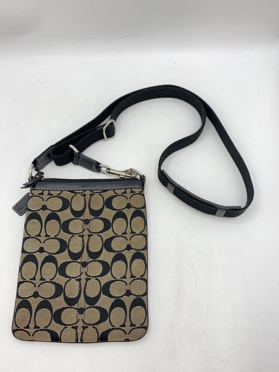 COACH Shoulder Bag Canvas BEG 6016 2