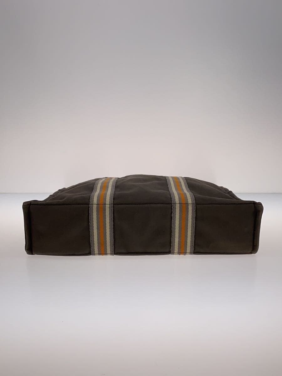 HERMES Tote Bag Cotton GRY 4