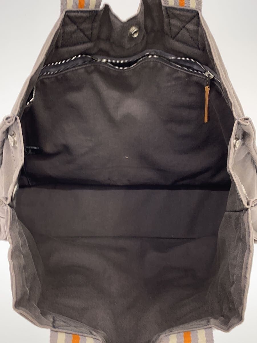 HERMES Tote Bag Cotton GRY 6