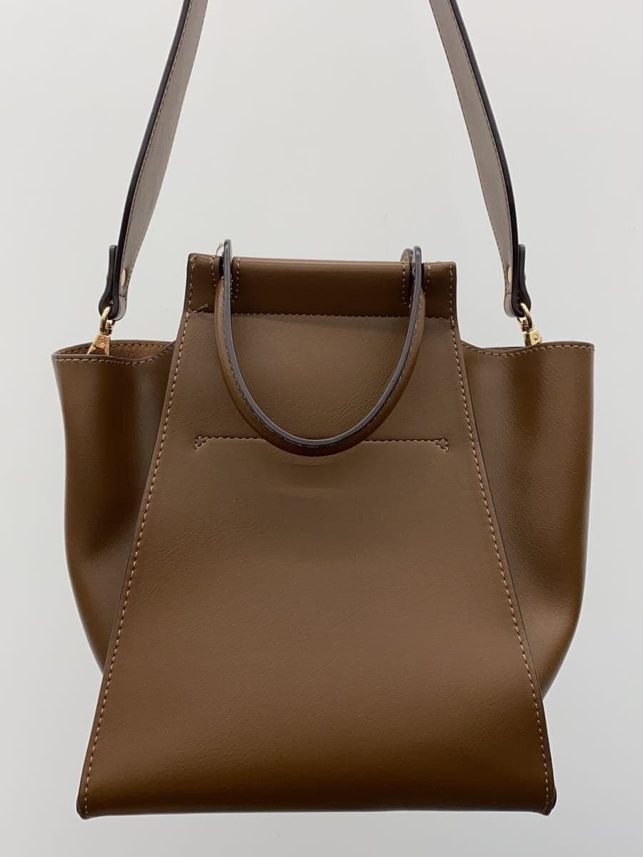 UNITED ARROWS green label relaxing Handbag Leather BRW Solid 3