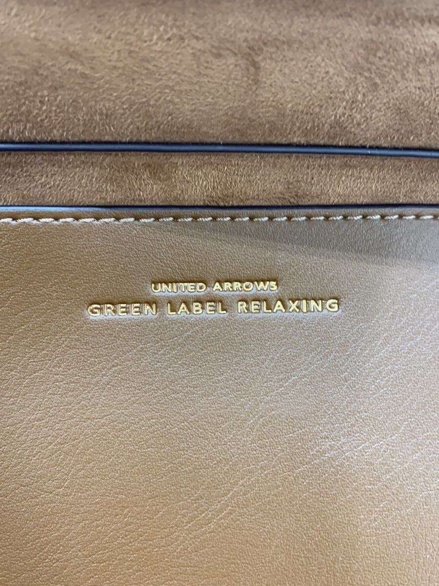 UNITED ARROWS green label relaxing Handbag Leather BRW Solid 5