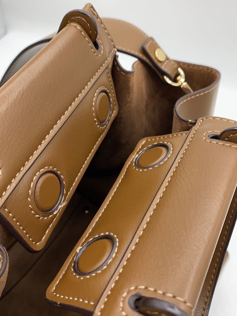 UNITED ARROWS green label relaxing Handbag Leather BRW Solid 7