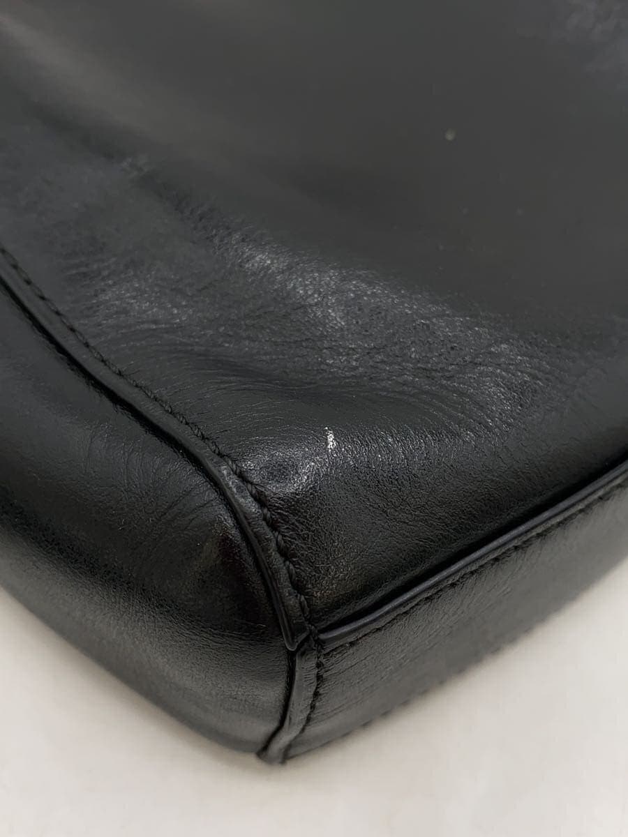 KENZO Shoulder Bag Leather Black 9