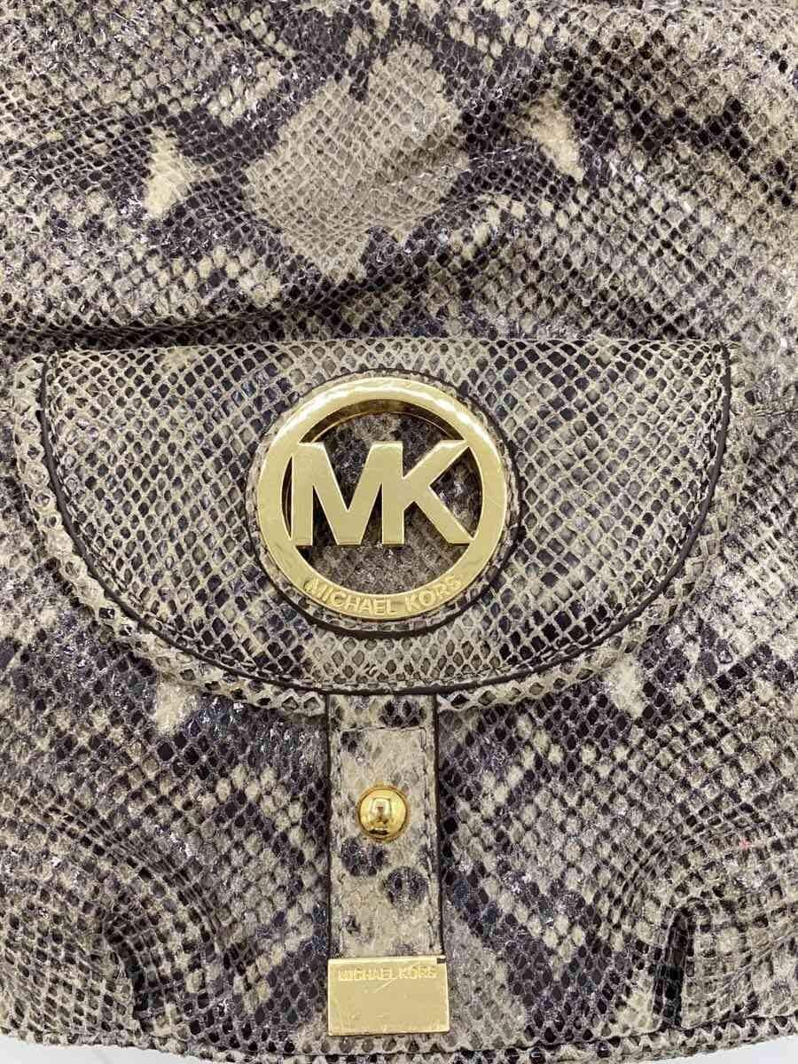 MICHAEL KORS Shoulder Bag BEG All Over Pattern E-1205 9