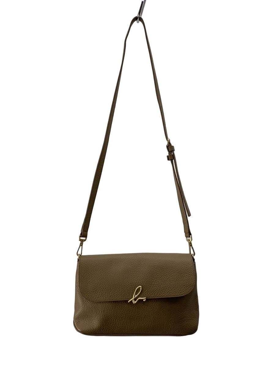 agnes b. shoulder bag leather BEG IS12F-05