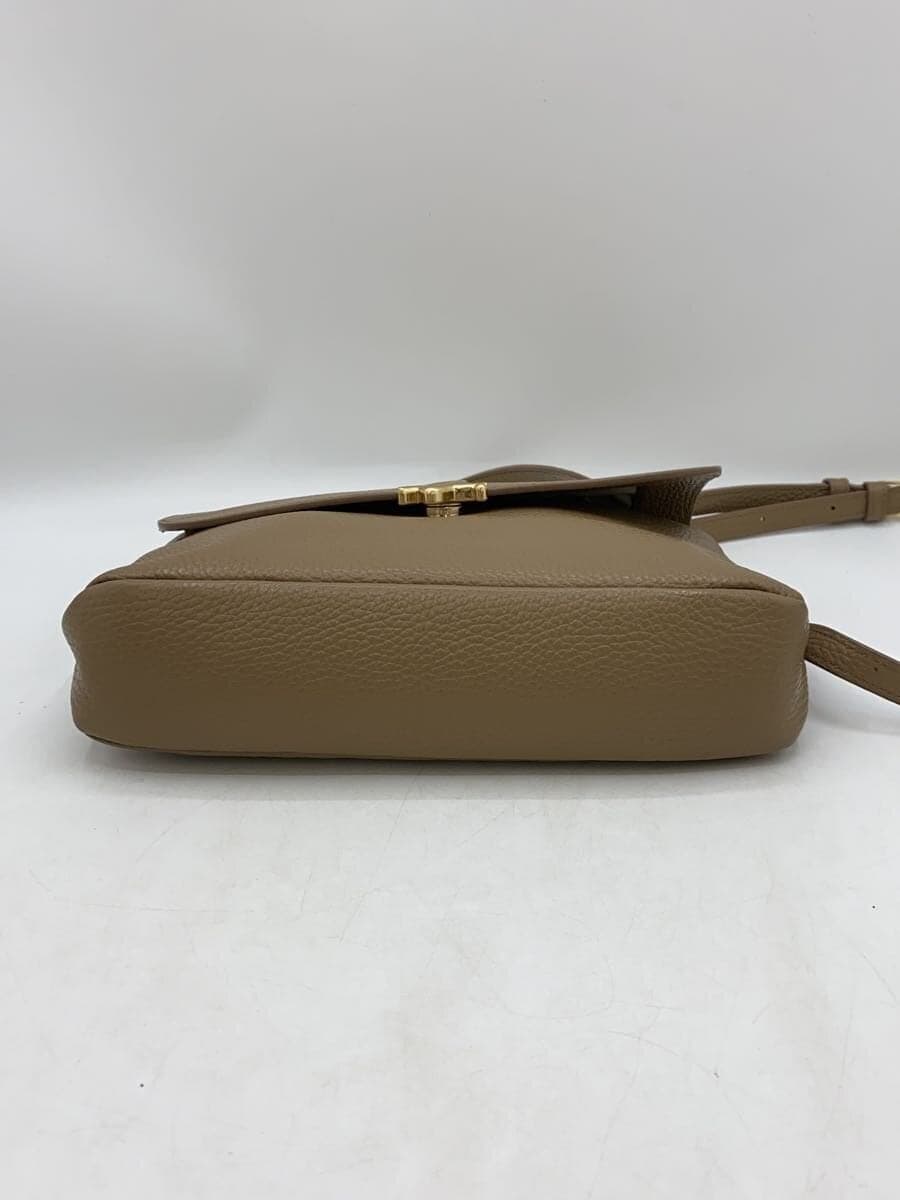 agnes b. shoulder bag leather BEG IS12F-05 4