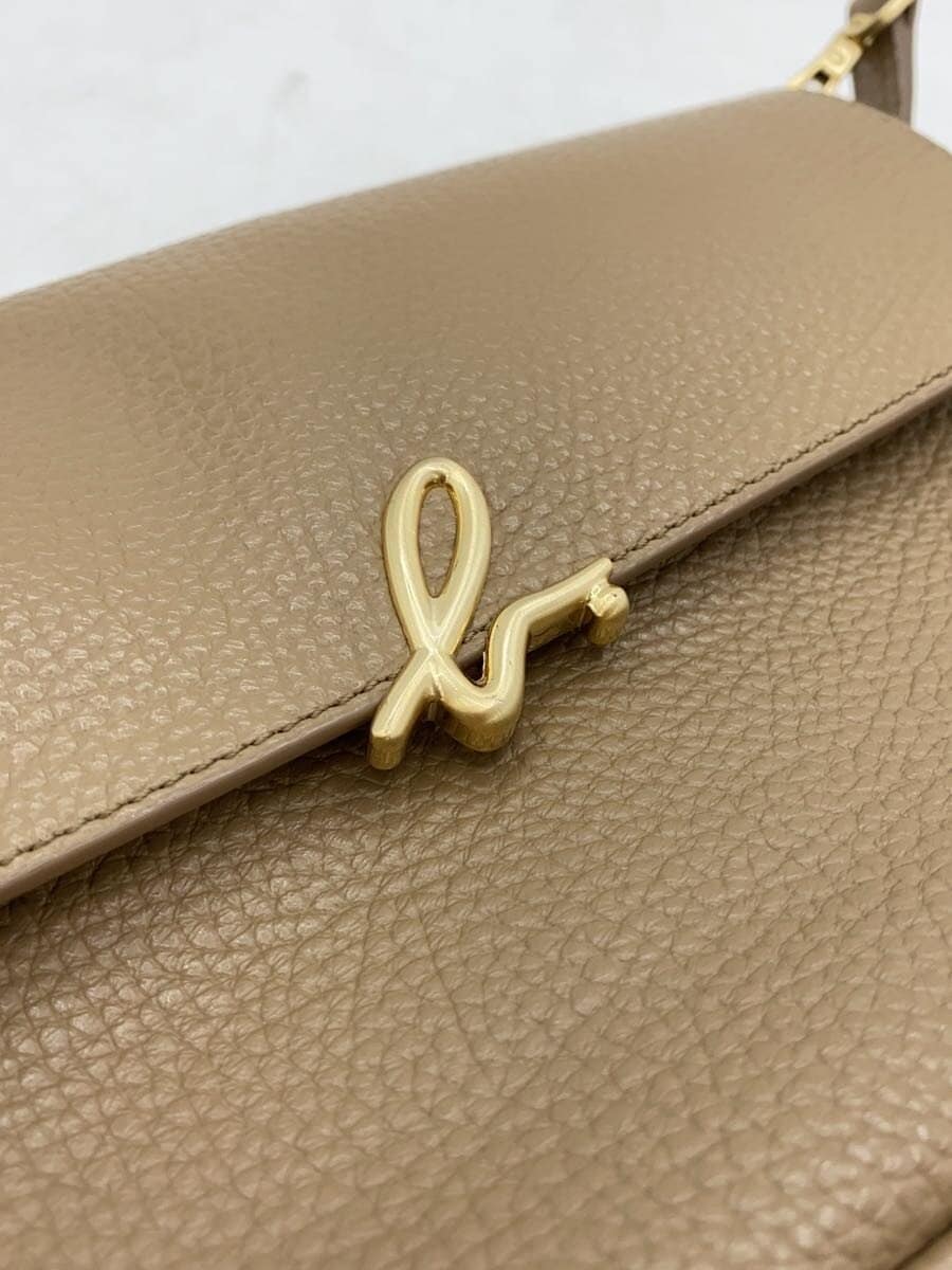 agnes b. shoulder bag leather BEG IS12F-05 8