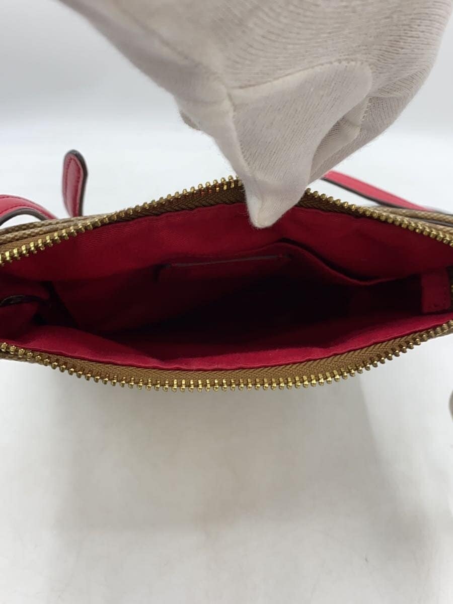 COACH Shoulder Bag Signature Beige PVC BEG Allover Pattern F58309 6