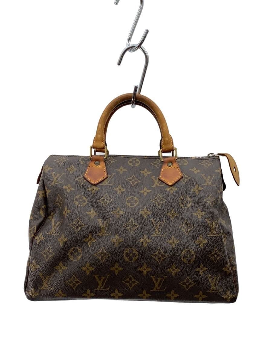 LOUIS VUITTON 1) Speedy 30 Monogram Canvas PVC BRW M41526