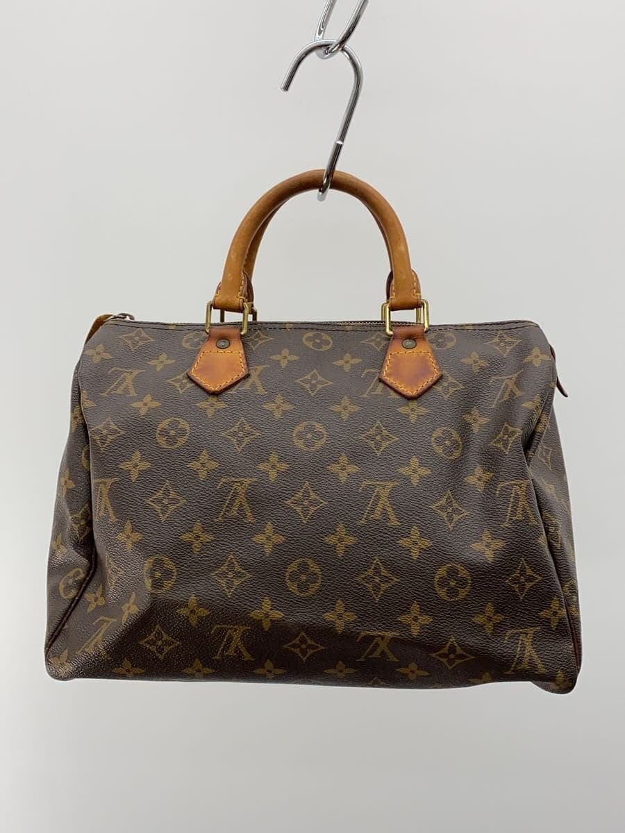 LOUIS VUITTON 1) Speedy 30 Monogram Canvas PVC BRW M41526 3