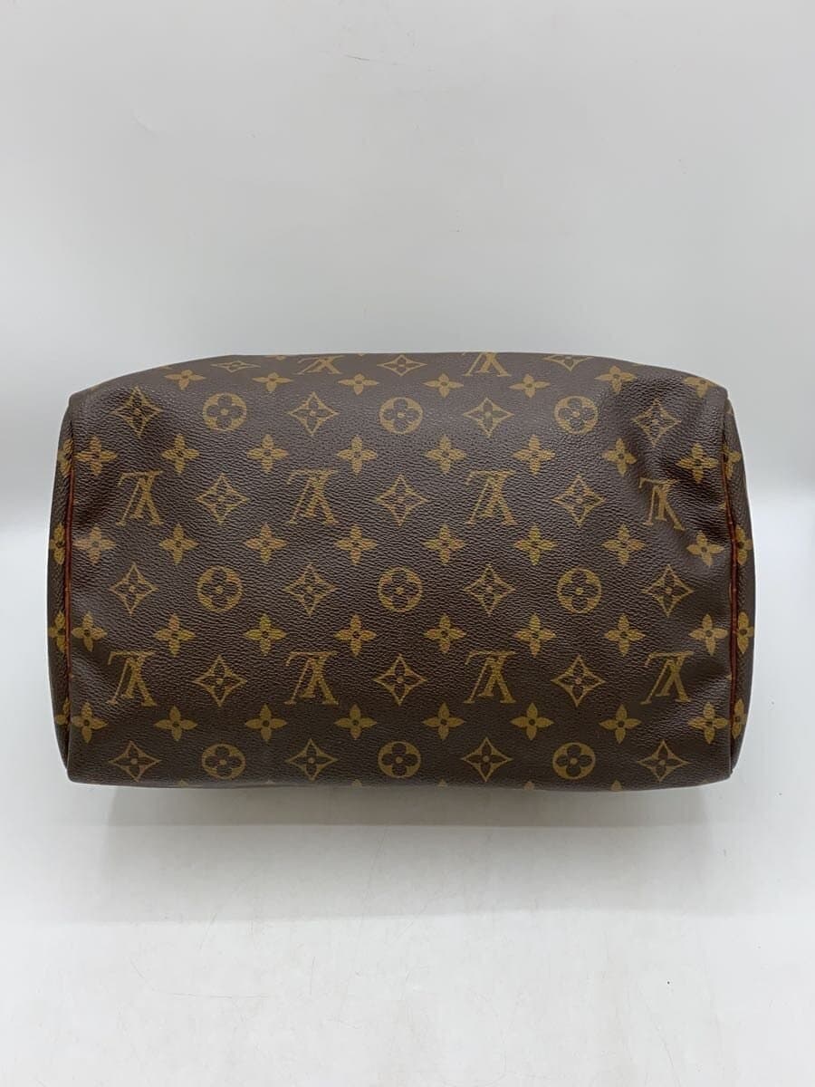 LOUIS VUITTON 1) Speedy 30 Monogram Canvas PVC BRW M41526 4