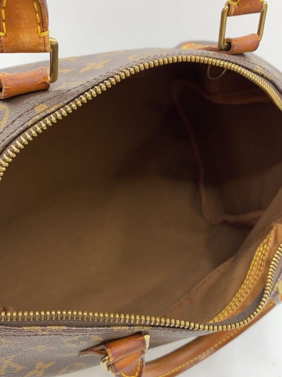 LOUIS VUITTON 1) Speedy 30 Monogram Canvas PVC BRW M41526 6