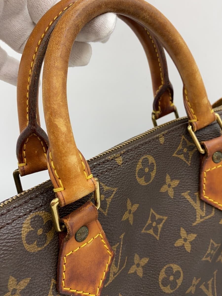 LOUIS VUITTON 1) Speedy 30 Monogram Canvas PVC BRW M41526 7