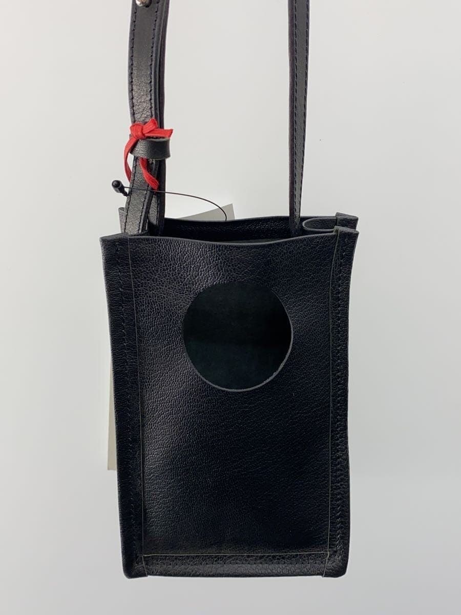 ENCOMING Shoulder Bag Leather BLK 3