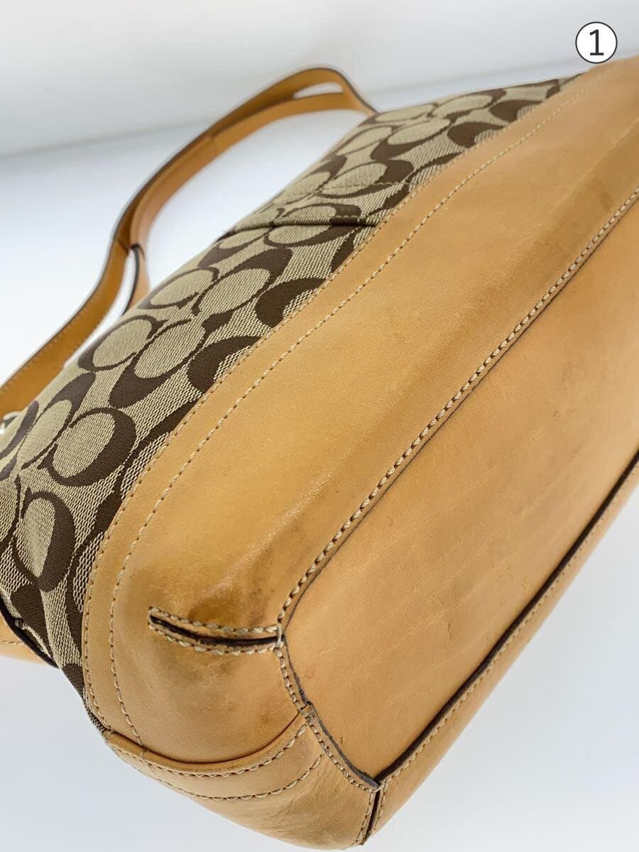 COACH Shoulder Bag_Signature Canvas BEG 7