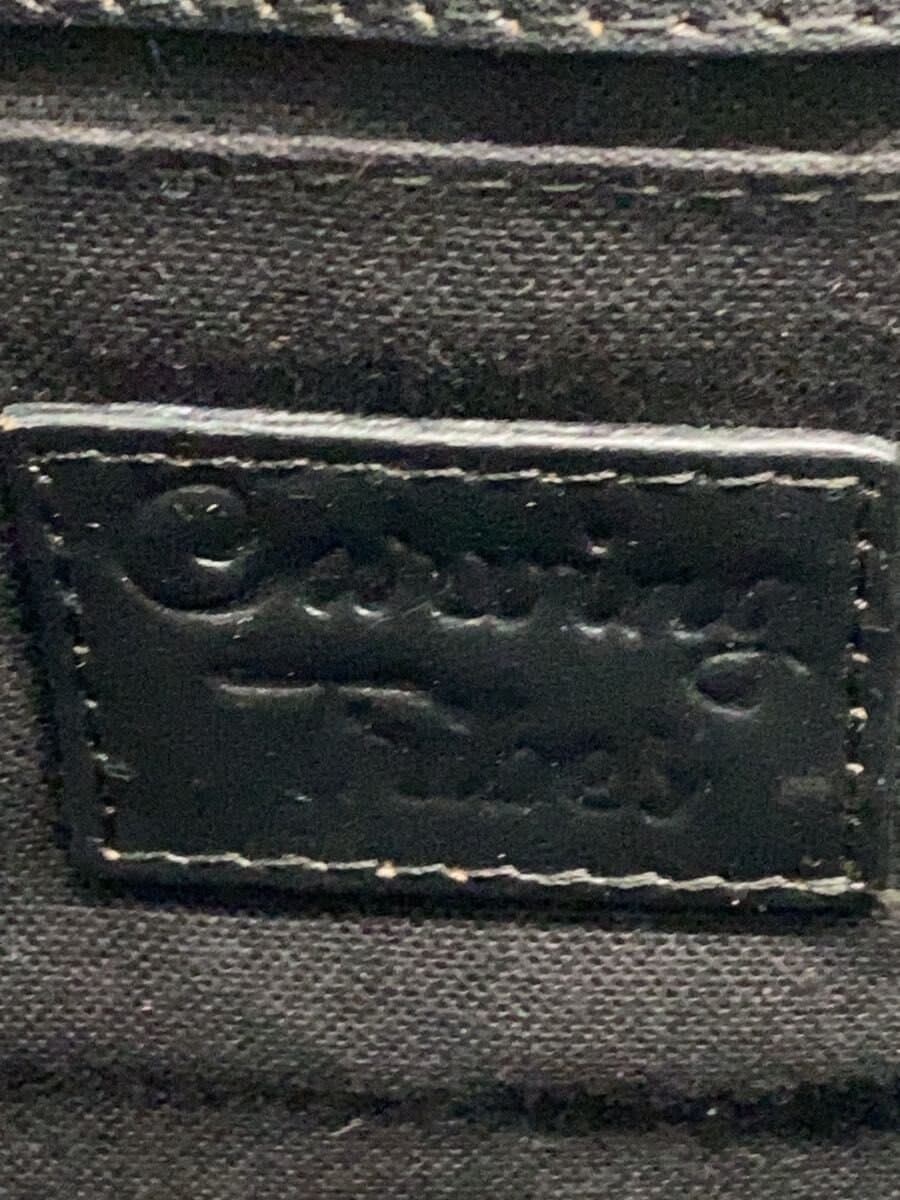 Carving Tribes Tote Bag Leather BLK All Over Pattern 5