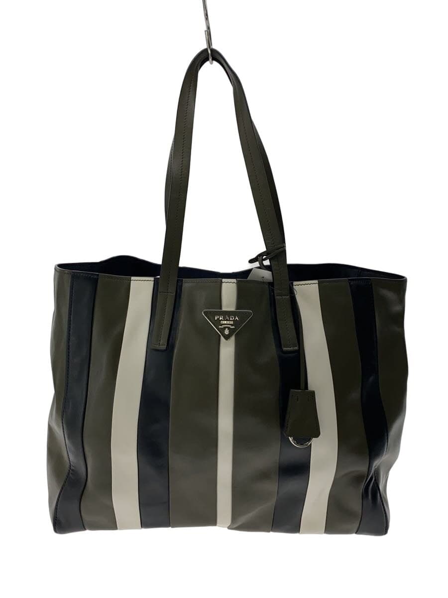 PRADA Tote Bag Leather Multicolor 1BG032