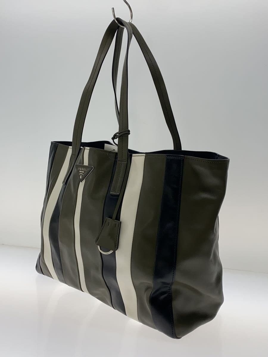 PRADA Tote Bag Leather Multicolor 1BG032 2