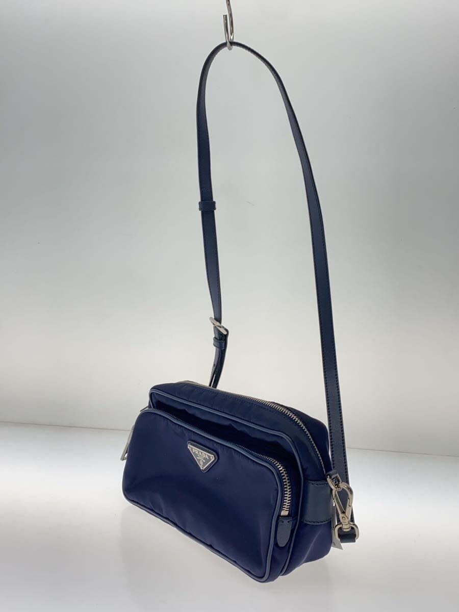 PRADA Shoulder Bag Nylon NVY Solid BT1010 2
