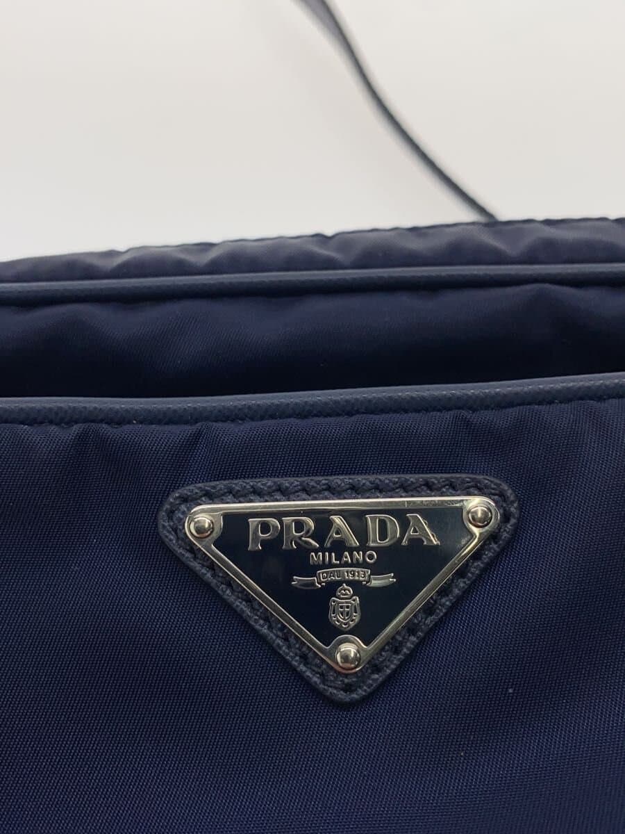 PRADA Shoulder Bag Nylon NVY Solid BT1010 5