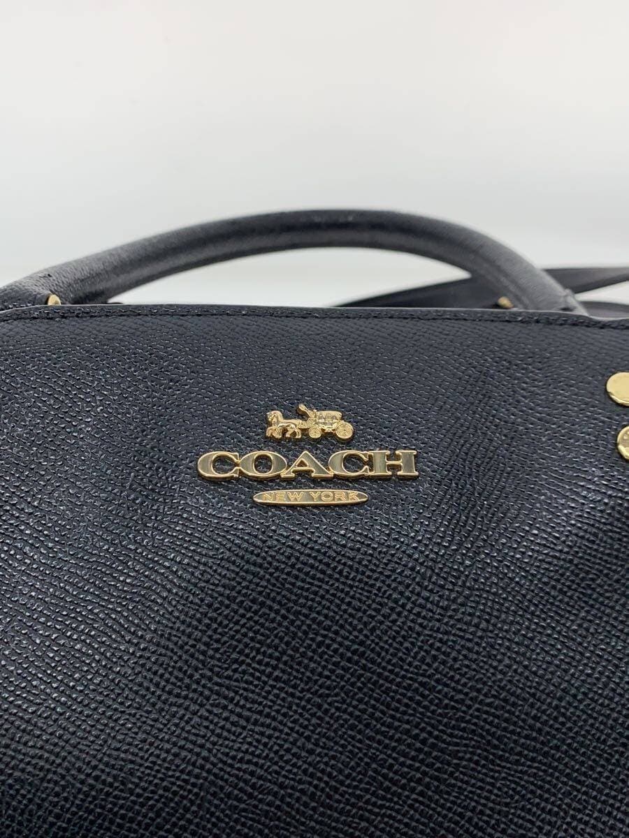 COACH Lily Carryall Leather BLK 91493 5