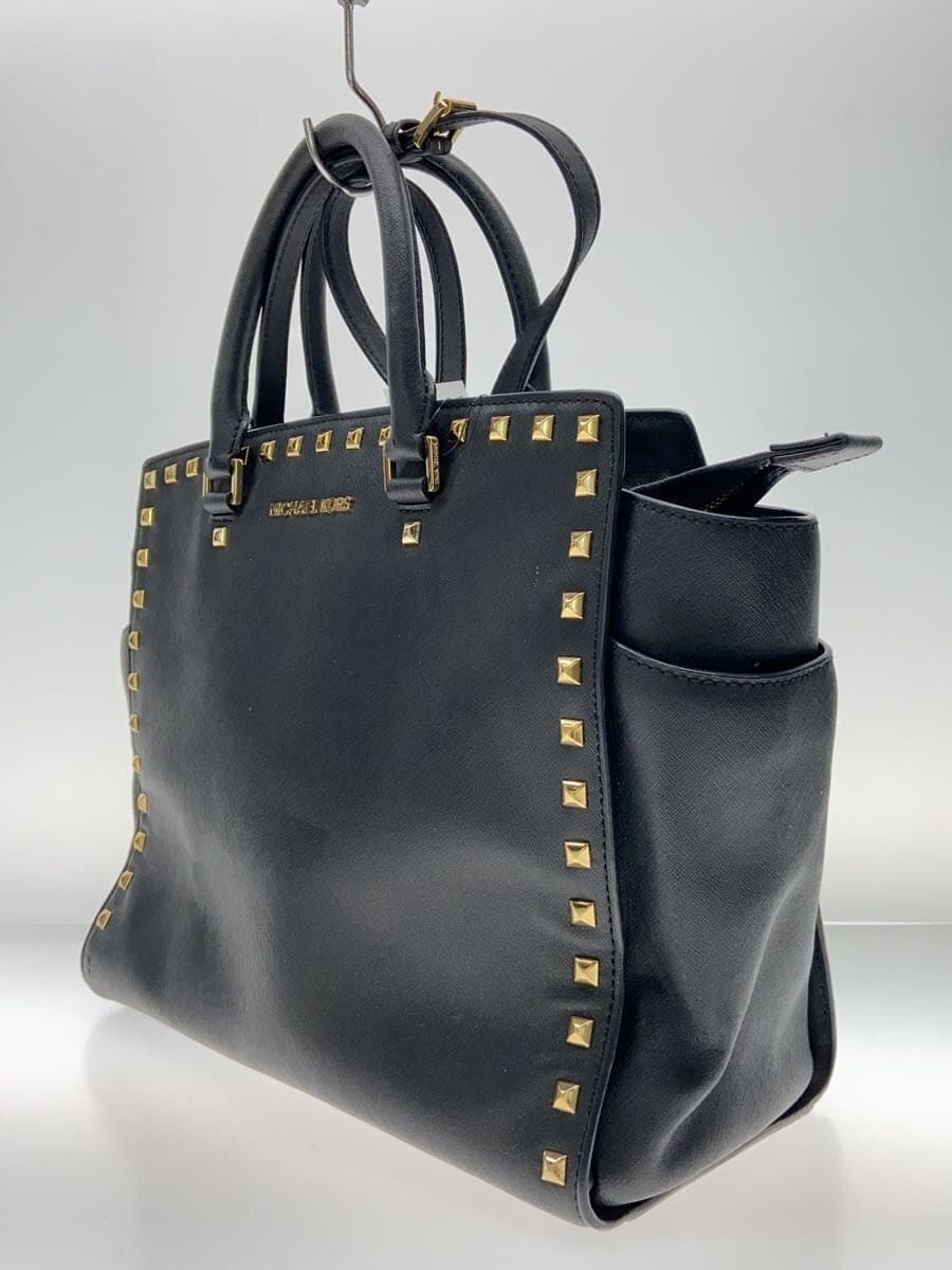 MICHAEL MICHAEL KORS Shoulder Bag Leather BLK 2