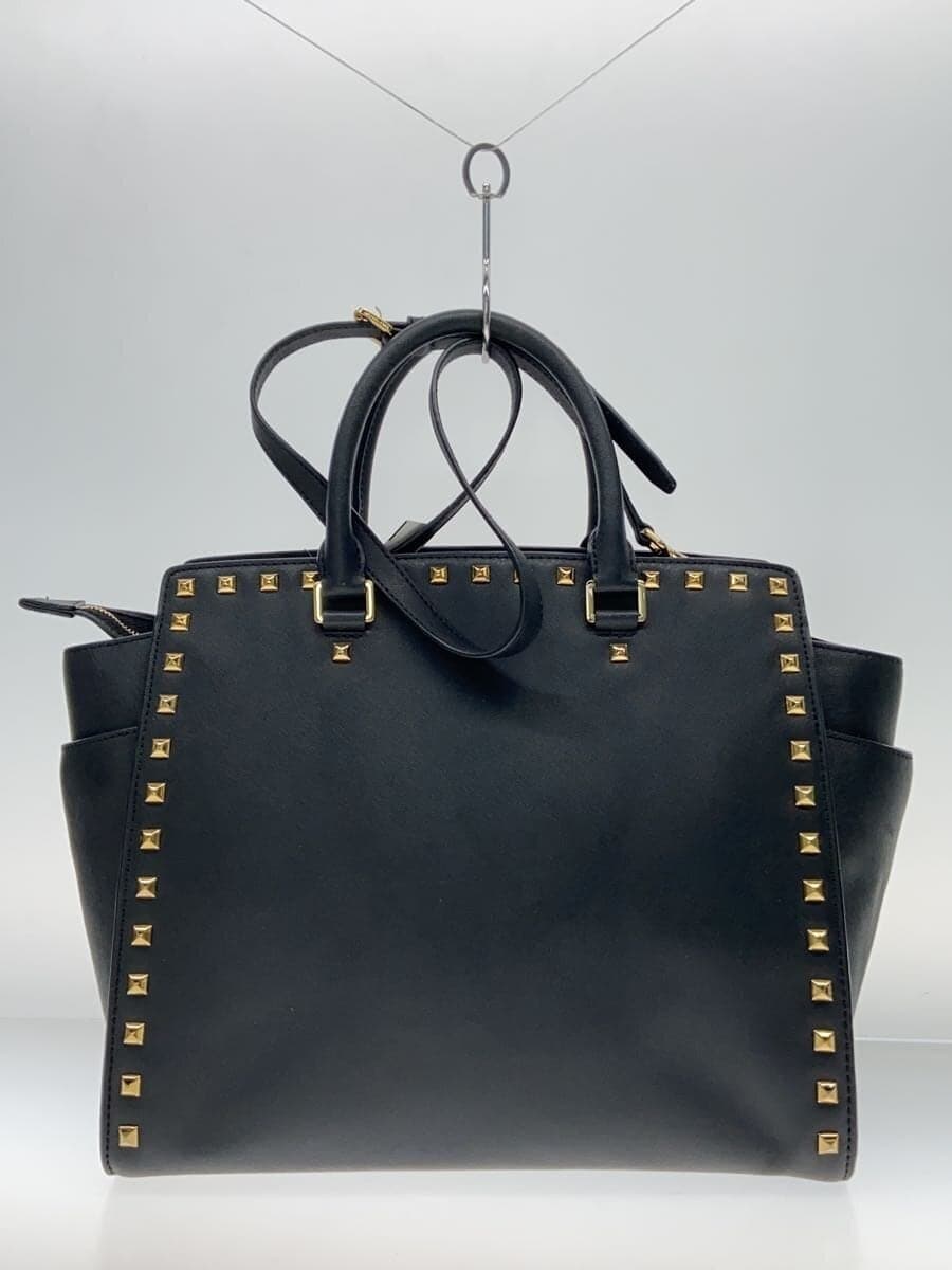 MICHAEL MICHAEL KORS Shoulder Bag Leather BLK 3