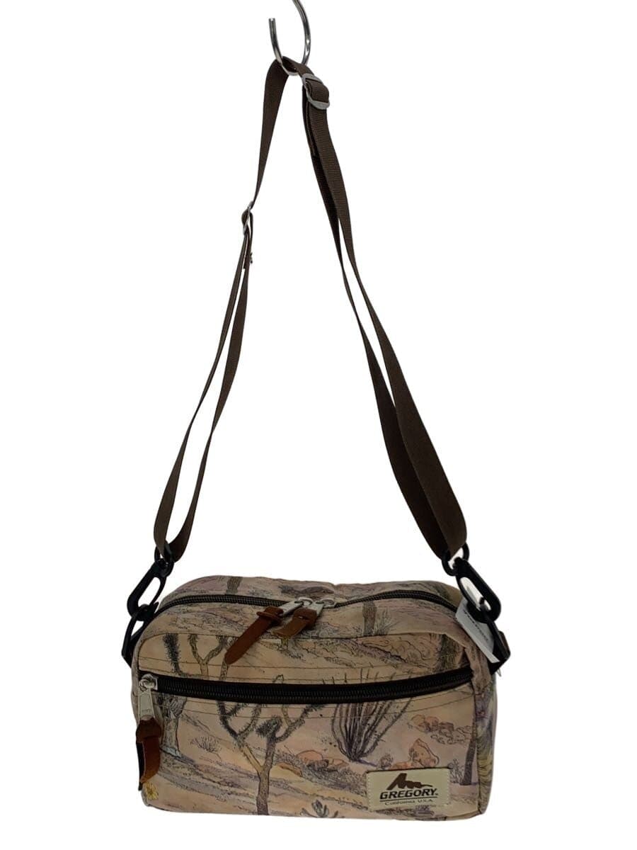 GREGORY Shoulder Bag -- BEG All-over pattern