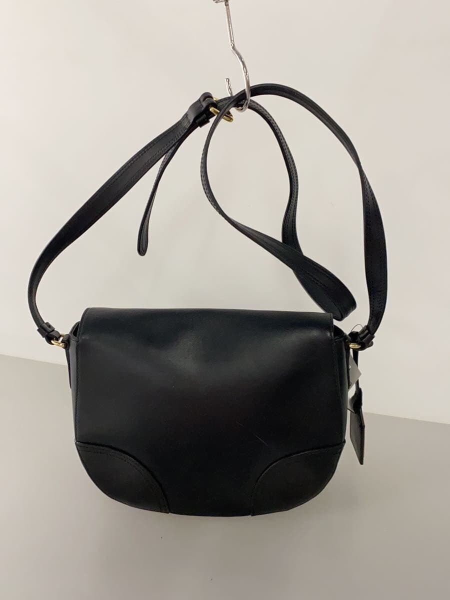 RALPH LAUREN Shoulder Bag Leather BLK 3