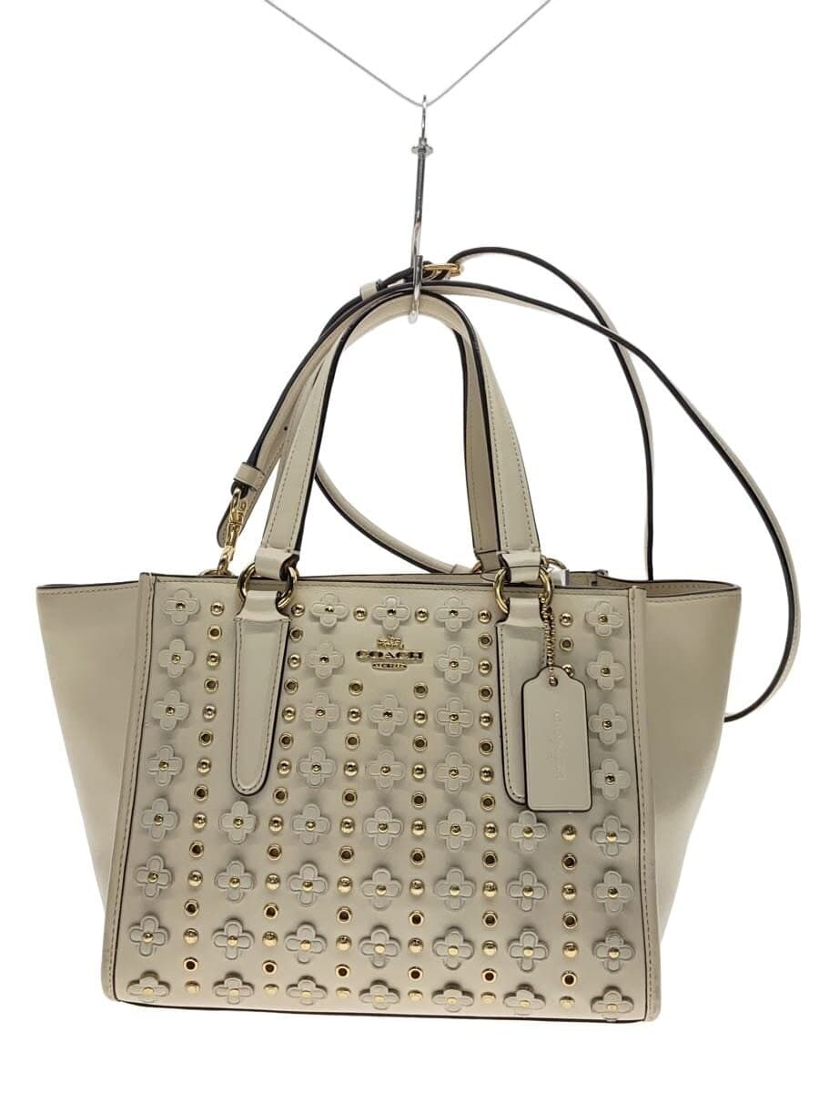 COACH Tote Bag Leather CRM F37703