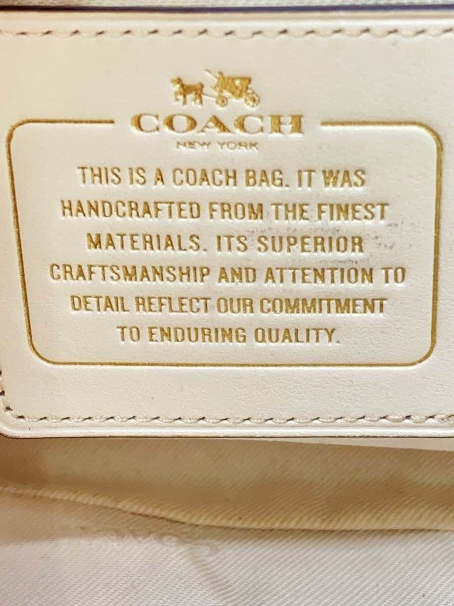 COACH Tote Bag Leather CRM F37703 5