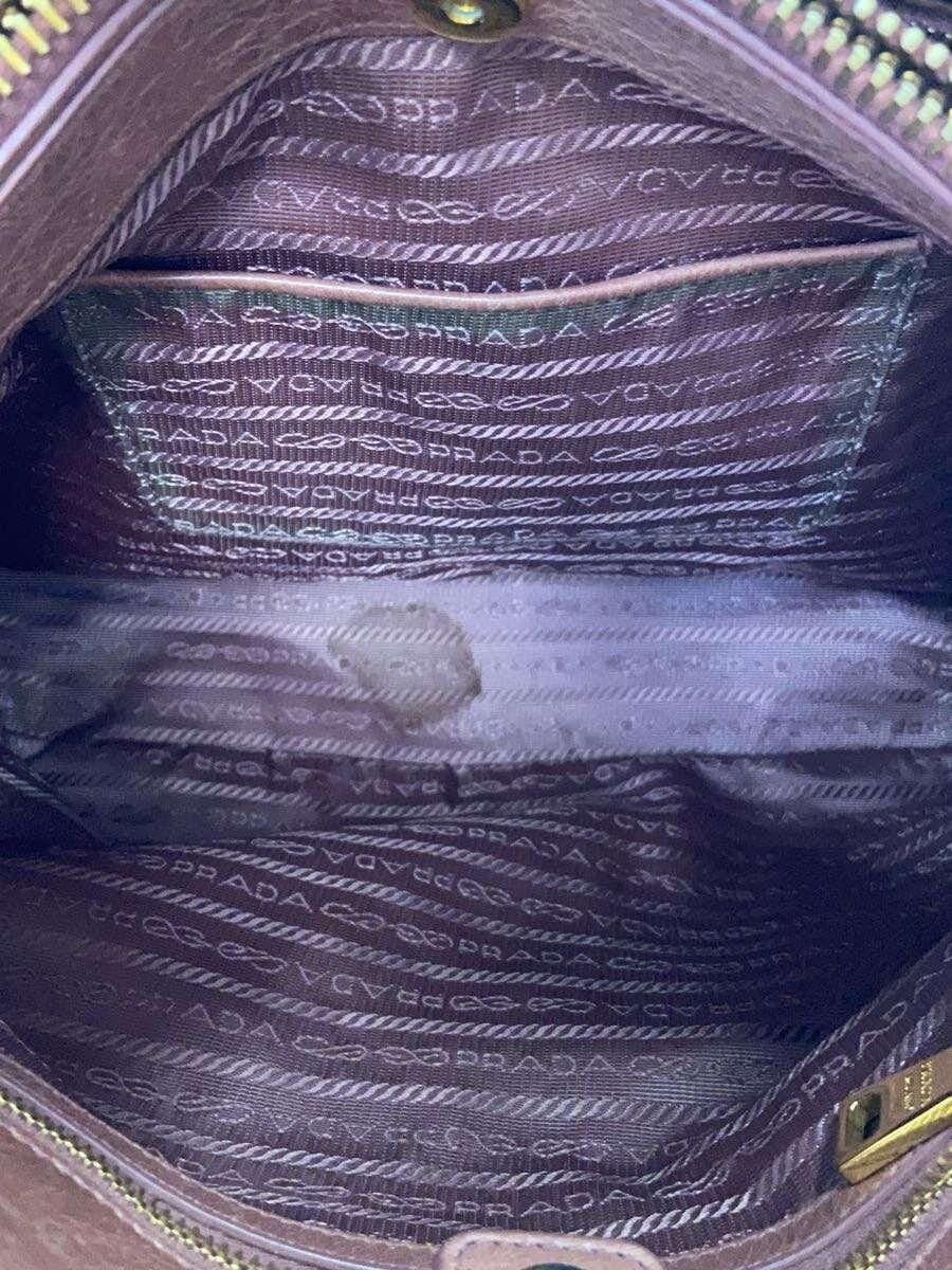 PRADA shoulder bag leather PNK plain 6