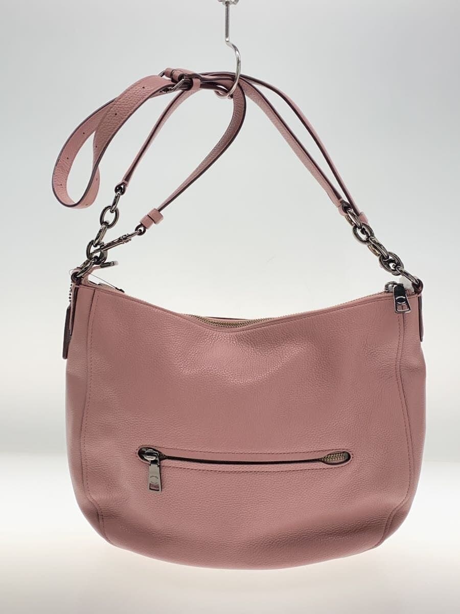COACH Shoulder Bag_All Leather Leather PNK 3