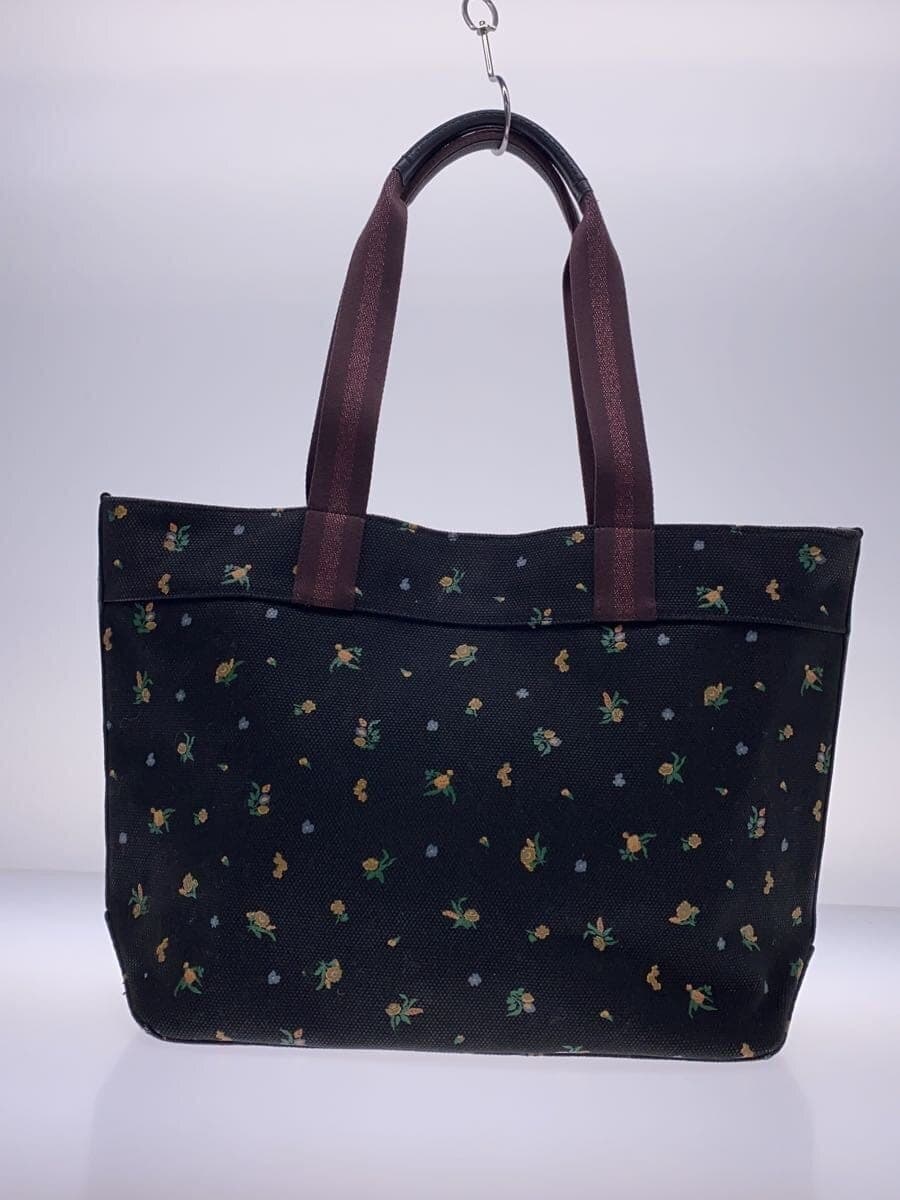 COACH × PEANUTS Tote Bag -- BLK Floral Pattern D2132-6172 3