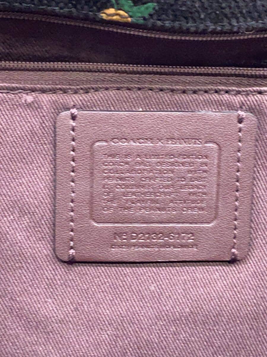 COACH × PEANUTS Tote Bag -- BLK Floral Pattern D2132-6172 5