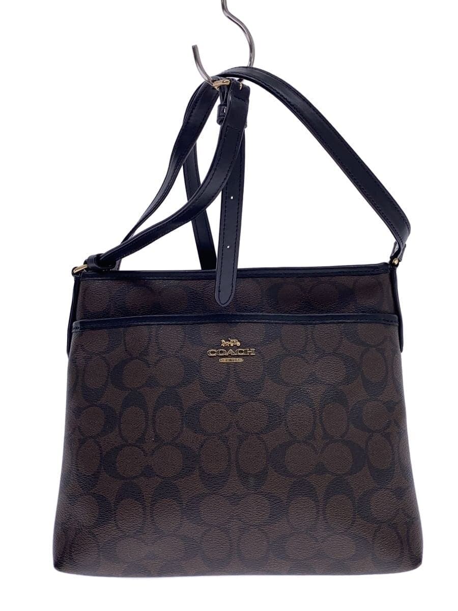 COACH Shoulder Bag Leather BRW Allover Pattern E1997-F29210