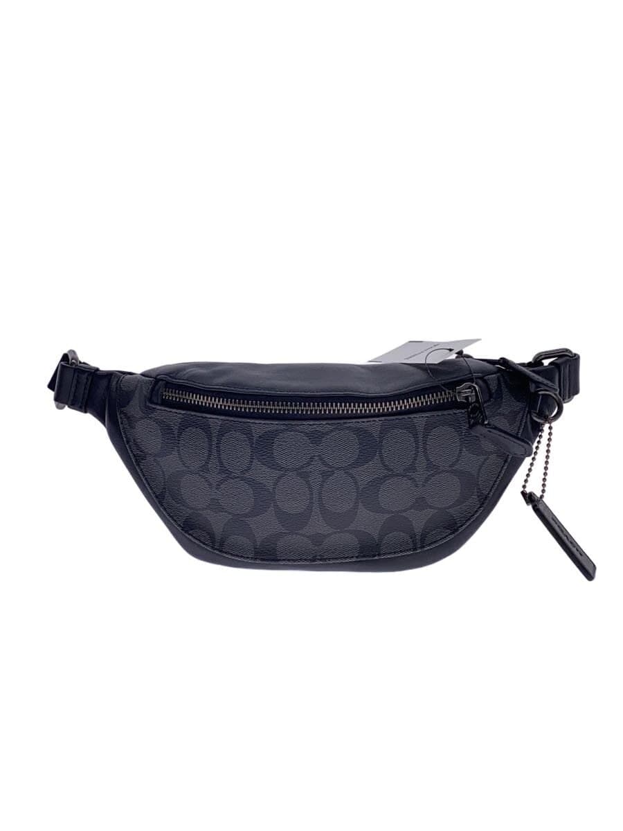 COACH Waist Bag Leather Black All-over Pattern H1957-F84711
